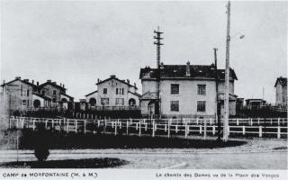 Ligne Maginot - MORFONTAINE - (Cité cadres) - Le Chemin des Dames vu de la place des Vosges