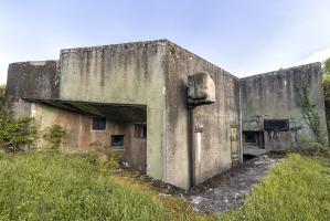 Ligne Maginot - SENTZICH - A16 - (Ouvrage d'infanterie) - La facade de la casemate Nord.