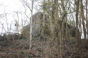 Ligne Maginot - DB334 - GRANDS COTES NORD - (Blockhaus pour arme infanterie) - En sortant de Longuyon vers Marville et Montmédy, par la rue Louis Quinquet une masse sombre attire les yeux sur la gauche... Un blockhaus est effectivement construit là. Malheureusement lui est également entouré de déchets et autres ordures.
Une vue depuis la rue