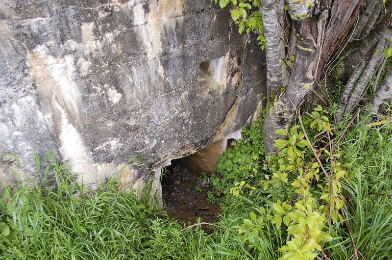 Ligne Maginot - DB349 - BEUVEILLE - (Blockhaus pour arme infanterie) - L'entrée à l'arrière est quasiment remblayée...