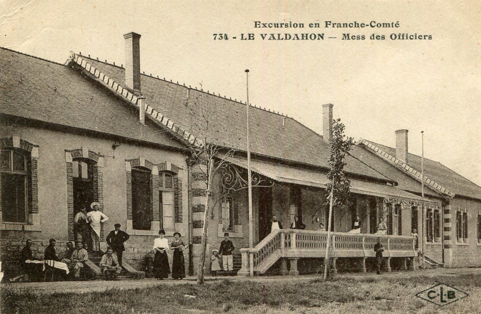 Ligne Maginot - VALDAHON - (Camp de sureté) - Le mess des officiers
Carte postale