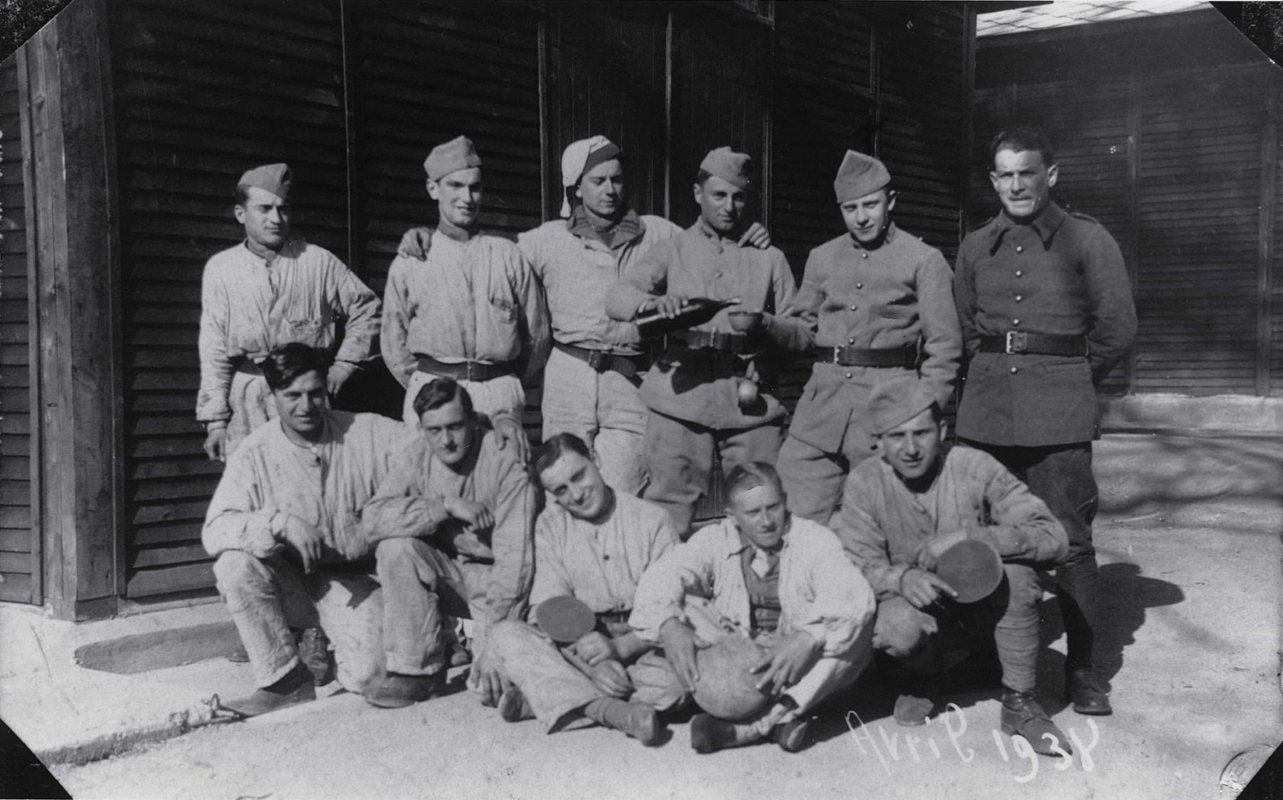 Ligne Maginot - ISING (FERANGE) - (Camp de sureté) - Les recrues au camp d'Ising - Férange en avril 1938
