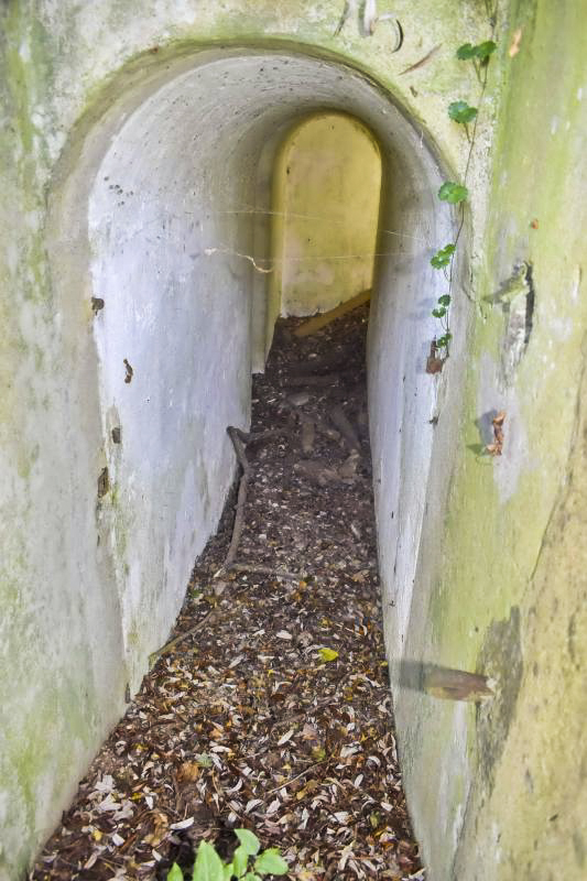 Ligne Maginot - MOULIN DE DESSENHEIM 2 - (Blockhaus pour arme infanterie) - Couloir
A gauche l'accès à la coupole