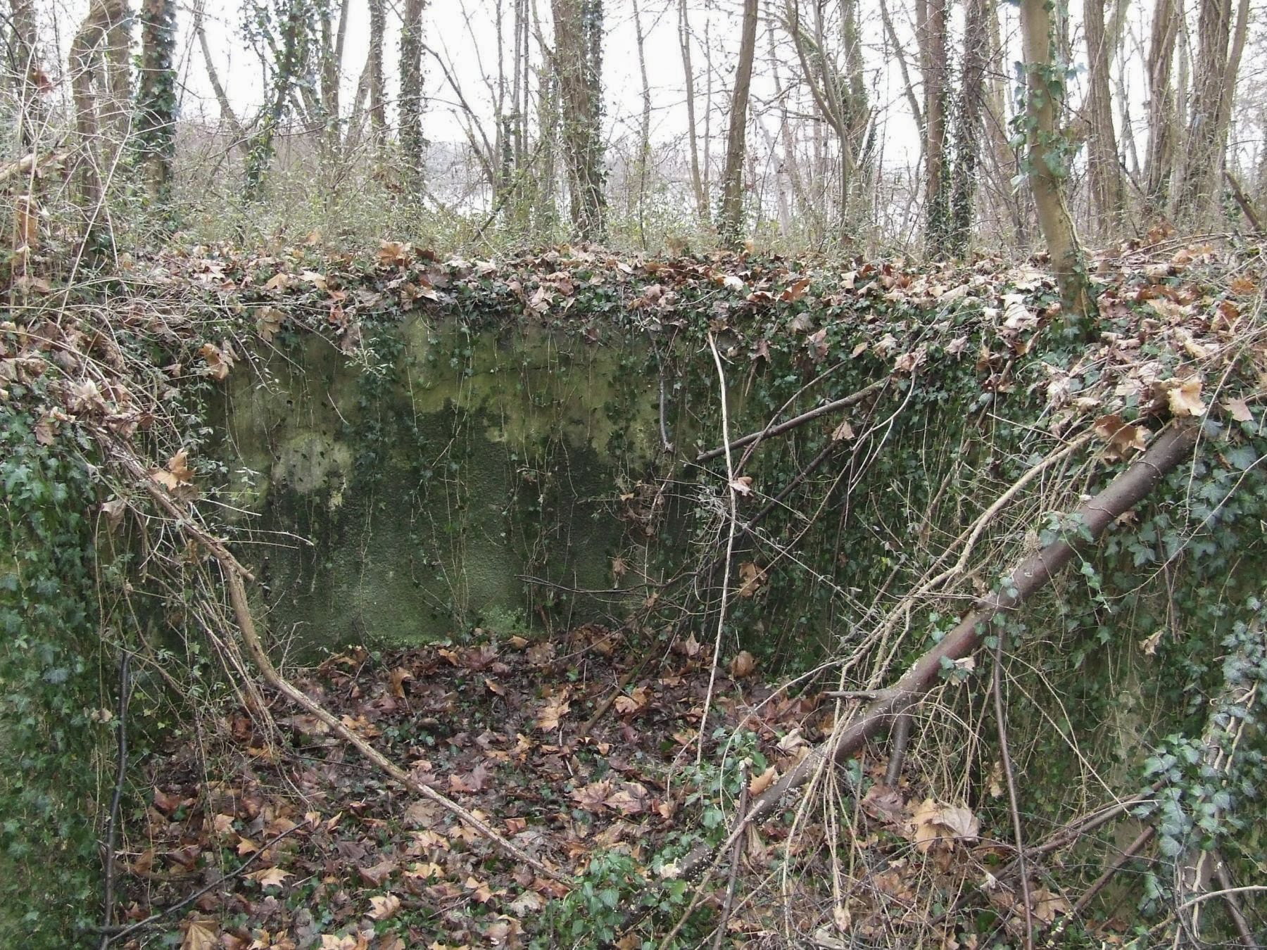 Ligne Maginot - ANNEXE DE FORT UHRICH (II/155° RAP) - (Position d'artillerie préparée) - Un deuxième encuvement pour canon.