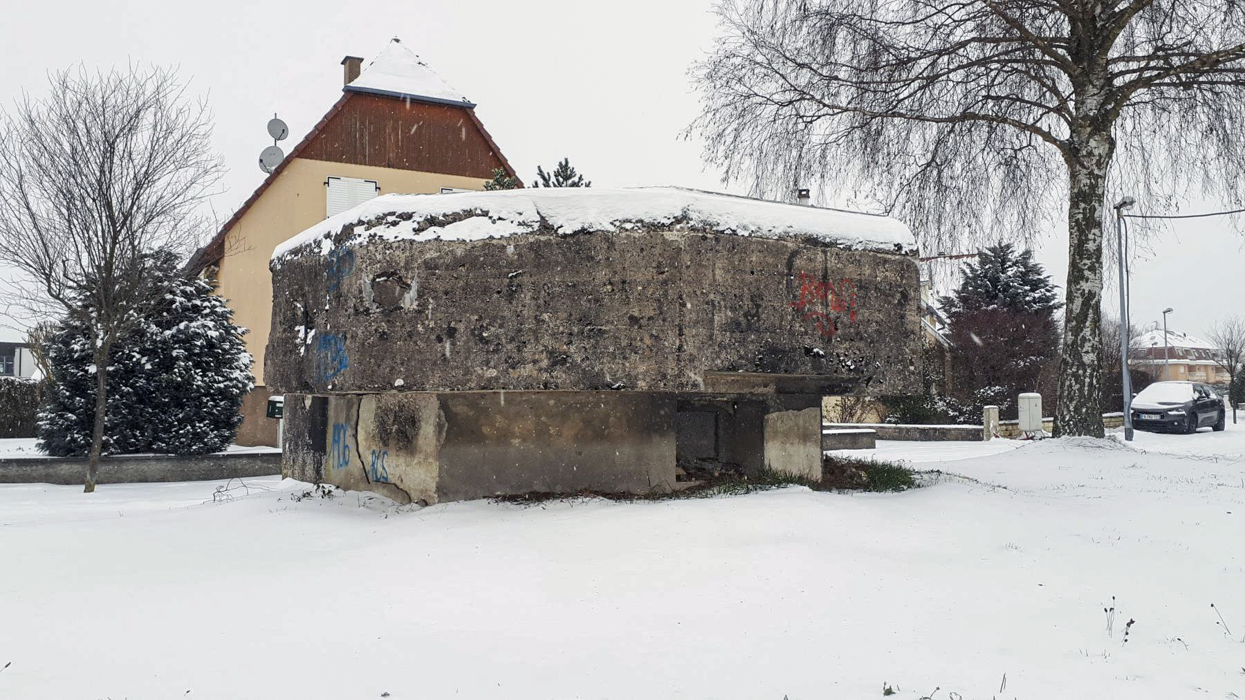 Ligne Maginot - SILWILLIGEN 1 - (Blockhaus pour arme infanterie) - Créneau frontal