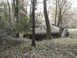 Ligne Maginot - FORT SEBASTIEN 3 - (Blockhaus pour canon) - L'arrière du blockhaus.