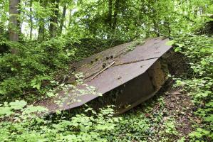 Ligne Maginot - FORT UHRICH EST - (Cuve pour canon) - La plate-forme métallique pour canon de 65