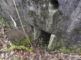 Ligne Maginot - BB376 - (Blockhaus pour canon) - L'entrée latérale pour le personnel.