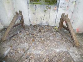 Ligne Maginot - A20 - FORT DE MAULDE EST - (Casemate d'artillerie) - Support d'essieu ancré pour 75 
Version modifiée 97/33