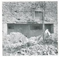 Ligne Maginot - FERME WELSCHHOF SUD - (Blockhaus pour arme infanterie) - Détail de l'embrasure principale avec ses deux créneaux