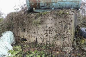 Ligne Maginot - OBERVISSE EST - (Blockhaus pour arme infanterie) - Blockhaus en grande partie remblayé. Face entrée