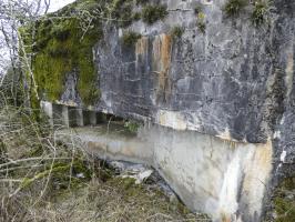 Ligne Maginot - ELSENBERG 1 - (Casemate d'infanterie - Simple) - La façade de tir vers la droite.