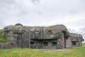 Ligne Maginot - ROHRBACH - FORT CASSO - (Ouvrage d'infanterie) - La façade du bloc 1 avec ses nombreuses traces de combat