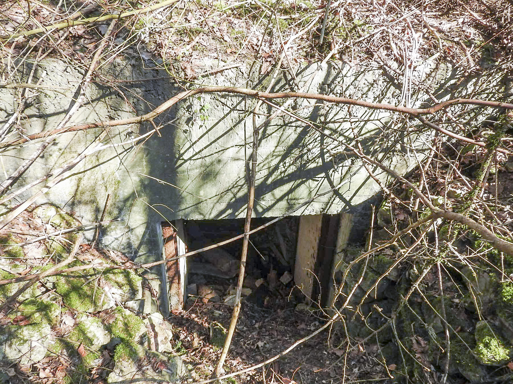 Ligne Maginot - MUEHLENBACH 3 - (Blockhaus pour canon) - L'entrée arrière pour le canon.