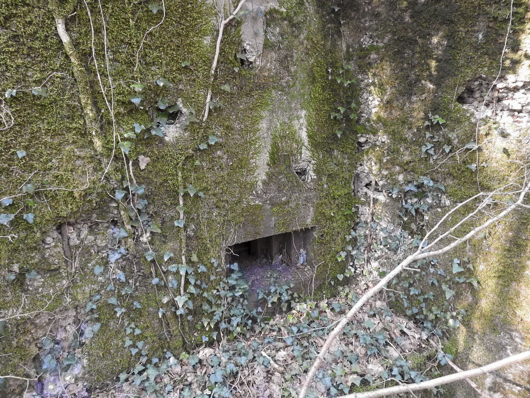 Ligne Maginot - BB163 - STUDEN NORD-EST - (Blockhaus pour arme infanterie) - L'embrasure pour mitrailleuse.