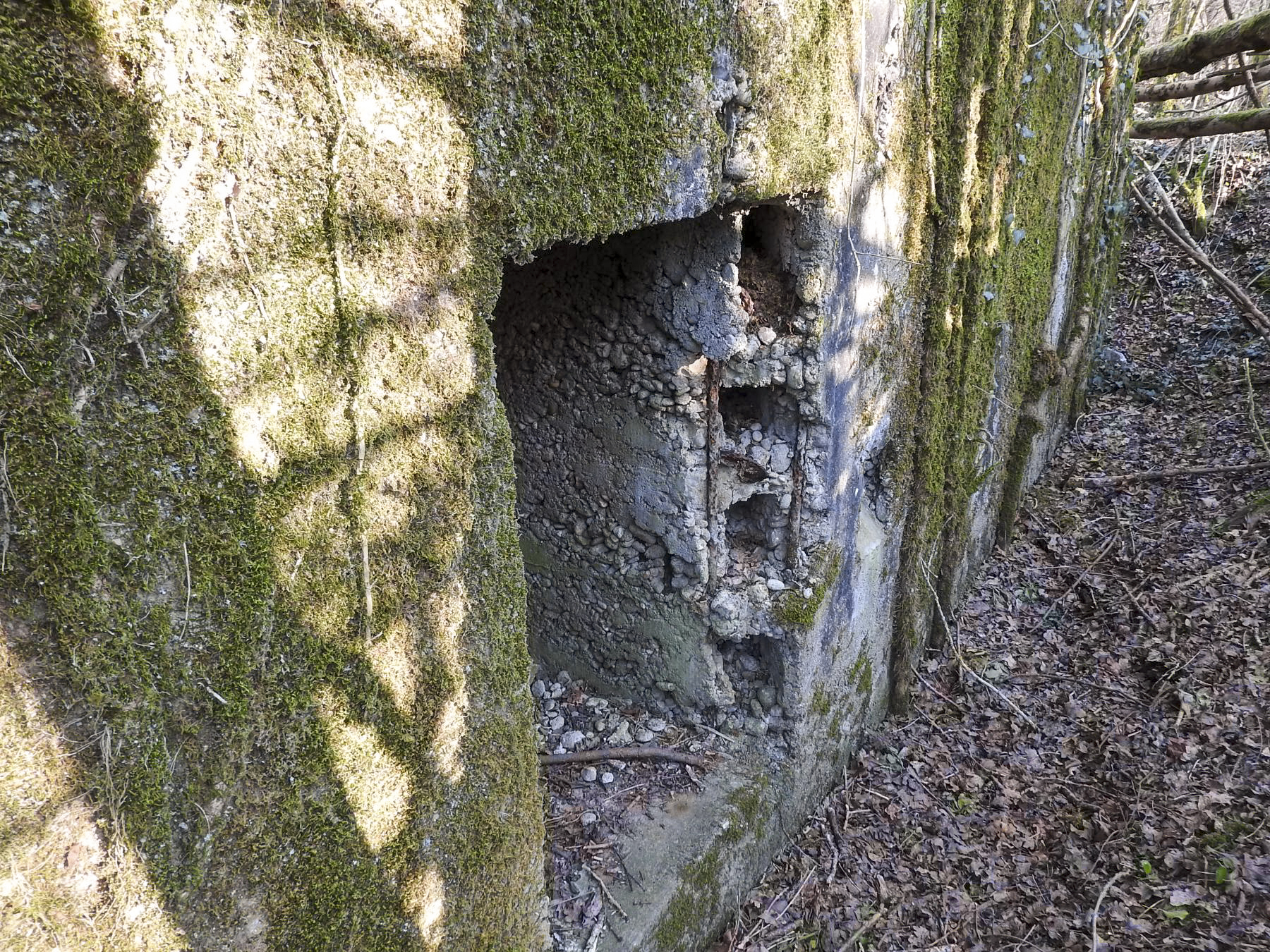 Ligne Maginot - BB163 - STUDEN NORD-EST - (Blockhaus pour arme infanterie) - L'entrée du blockhaus.