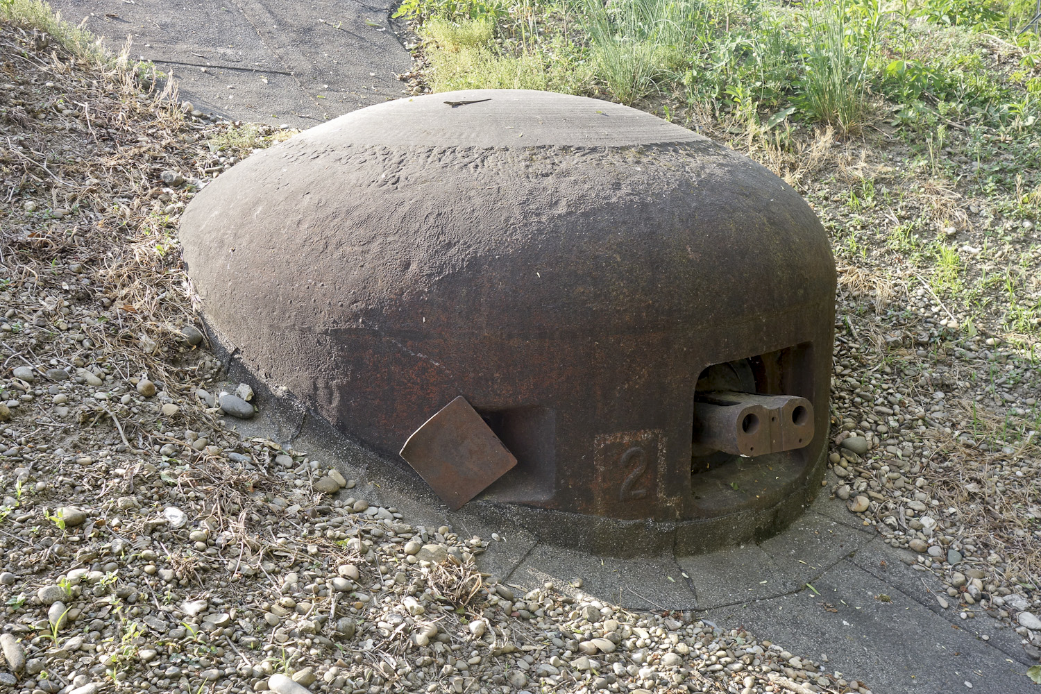 Ligne Maginot - 35/3 - MARCKOLSHEIM SUD - (Casemate d'infanterie - Double) - Gros plan de la cloche JM