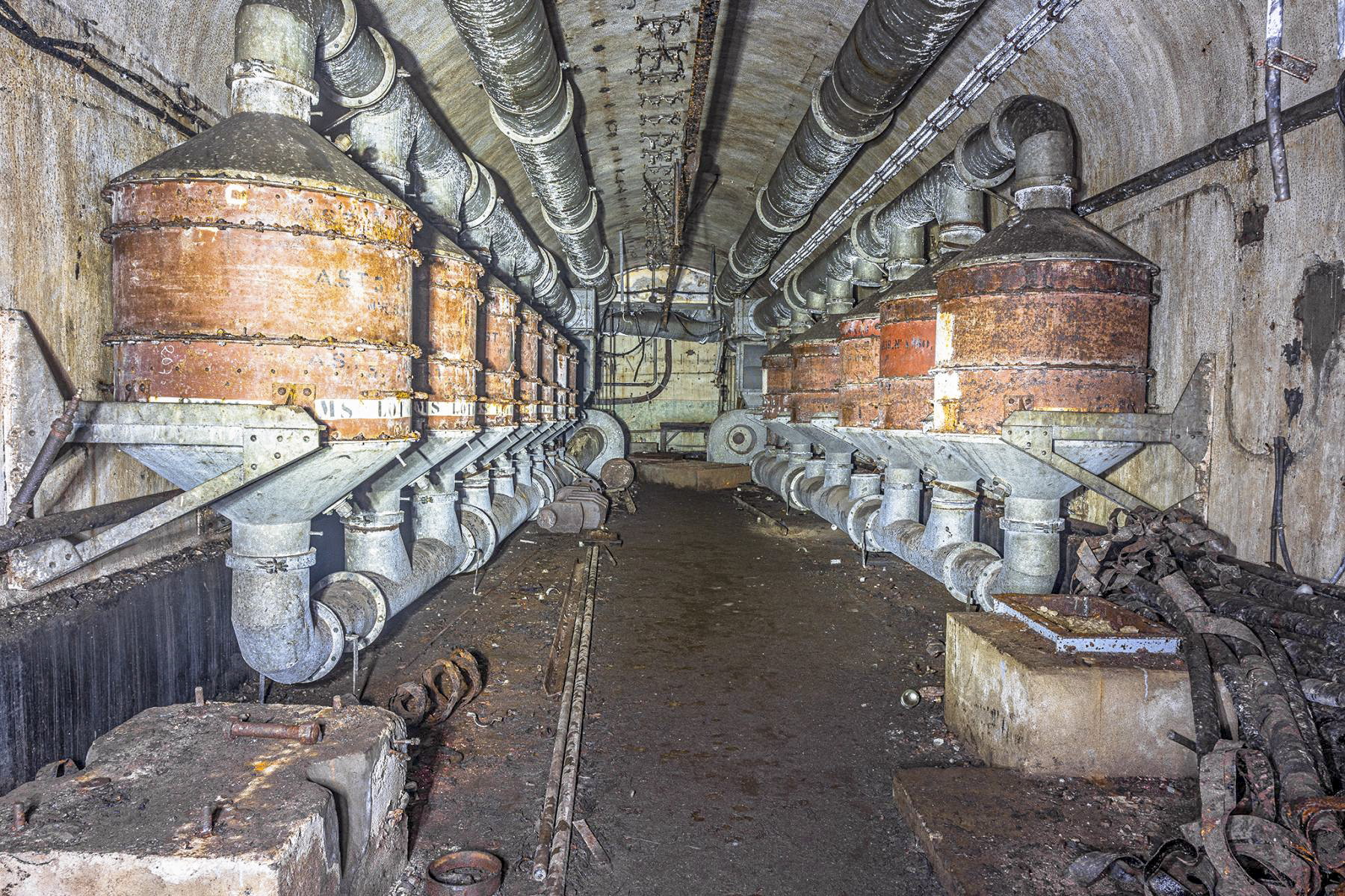 Ligne Maginot - MOLVANGE - A9 - (Ouvrage d'artillerie) - Salle des filtres
