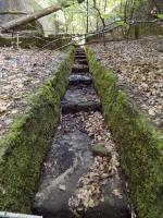 Ligne Maginot - HOCHWALD (FOSSé ANTICHAR DU) - (Obstacle antichar) - Canal pour l'écoulement des eaux en forme d'escalier