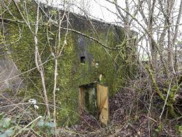 Ligne Maginot - BB346 - PFAFFENKLAUSERBUSCH OUEST - (Blockhaus pour arme infanterie) - La façade arrière avec l'entrée.