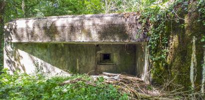 Ligne Maginot - 1 - UNTERJAEGERHOF - (PC de Sous-Quartier) - Façade chambre de tir