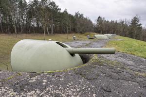 Ligne Maginot - FORT DE MUTZIG - (Ouvrage d'artillerie) - Batterie N°1 (canon de 10cm Nr. 5 Friedrich Krupp Essen 1898)