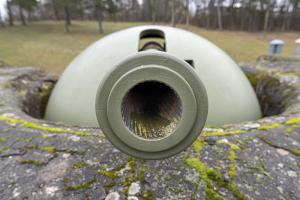 Ligne Maginot - FORT DE MUTZIG - (Ouvrage d'artillerie) - Batterie N°1 (canon de 10cm Nr. 5 Friedrich Krupp Essen 1898)