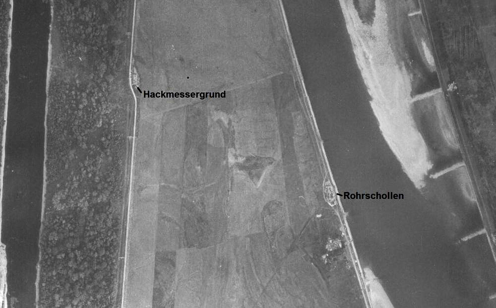 Ligne Maginot - Casemates de ROHRSCHOLLEN et HACKMESSERGRUND - Les casemates Hackmessergrund et Rohrschollen en 1947