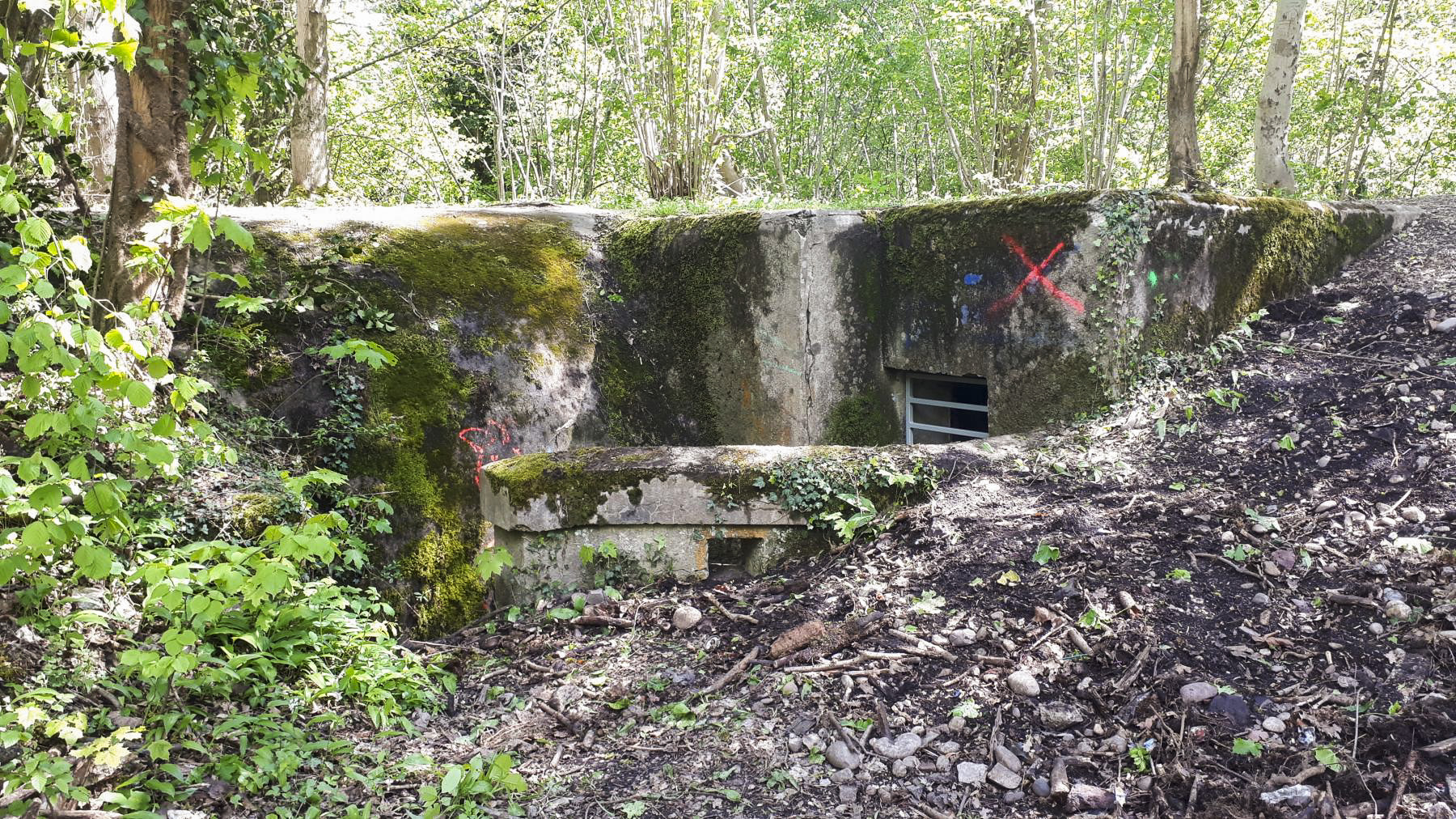 Ligne Maginot - OBERJAEGERHOFF - (Abri) - L'entrée droite du PC