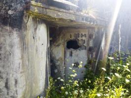 Ligne Maginot - 23/3 - MOULIN D'OBENHEIM - (Casemate d'infanterie - double) - Porte d'entrée condamnée avec mur bétonné