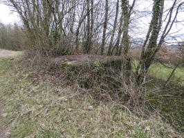 Ligne Maginot - WALDCHEN NORD - (Blockhaus pour arme infanterie) - Le blockhaus se trouve au bord du chemin.