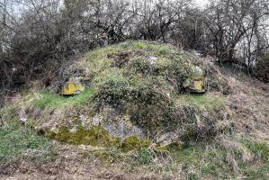 Ligne Maginot - LANGE AECKER 2 - (Blockhaus pour arme infanterie) - Les deux coupoles