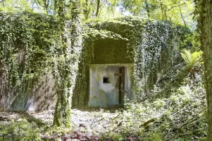 Ligne Maginot - SCHLIERBACH (10° RIF - PC DE GUERRE) - (PC de Sous-Secteur) - Entrée Sud
L'abri PC comporte deux entrées sur la face ouest du bâtiment. Une située au sud et la seconde au nord.