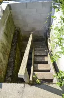 Ligne Maginot - BETTLACH OUEST 3 - (Blockhaus pour canon) - Accés du blockhaus
Aménagement réalisé par le propriétaire.