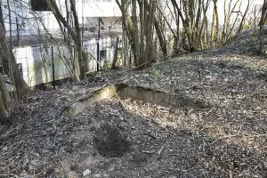 Ligne Maginot - MONENBERG EST - (Blockhaus pour canon) -  L'entrée