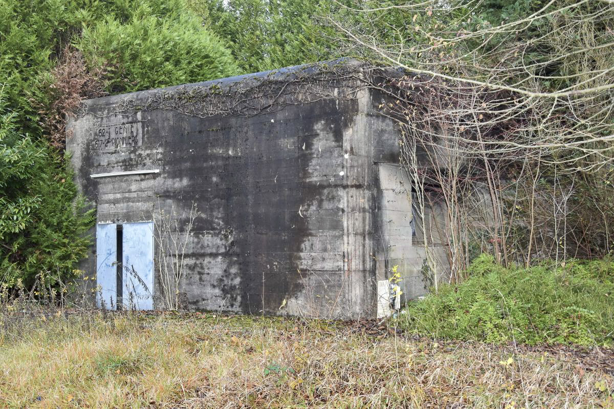 Ligne Maginot - BRUNNWASSER EST - (Casemate d'infanterie) - Façade ouest avec entrée du matériel