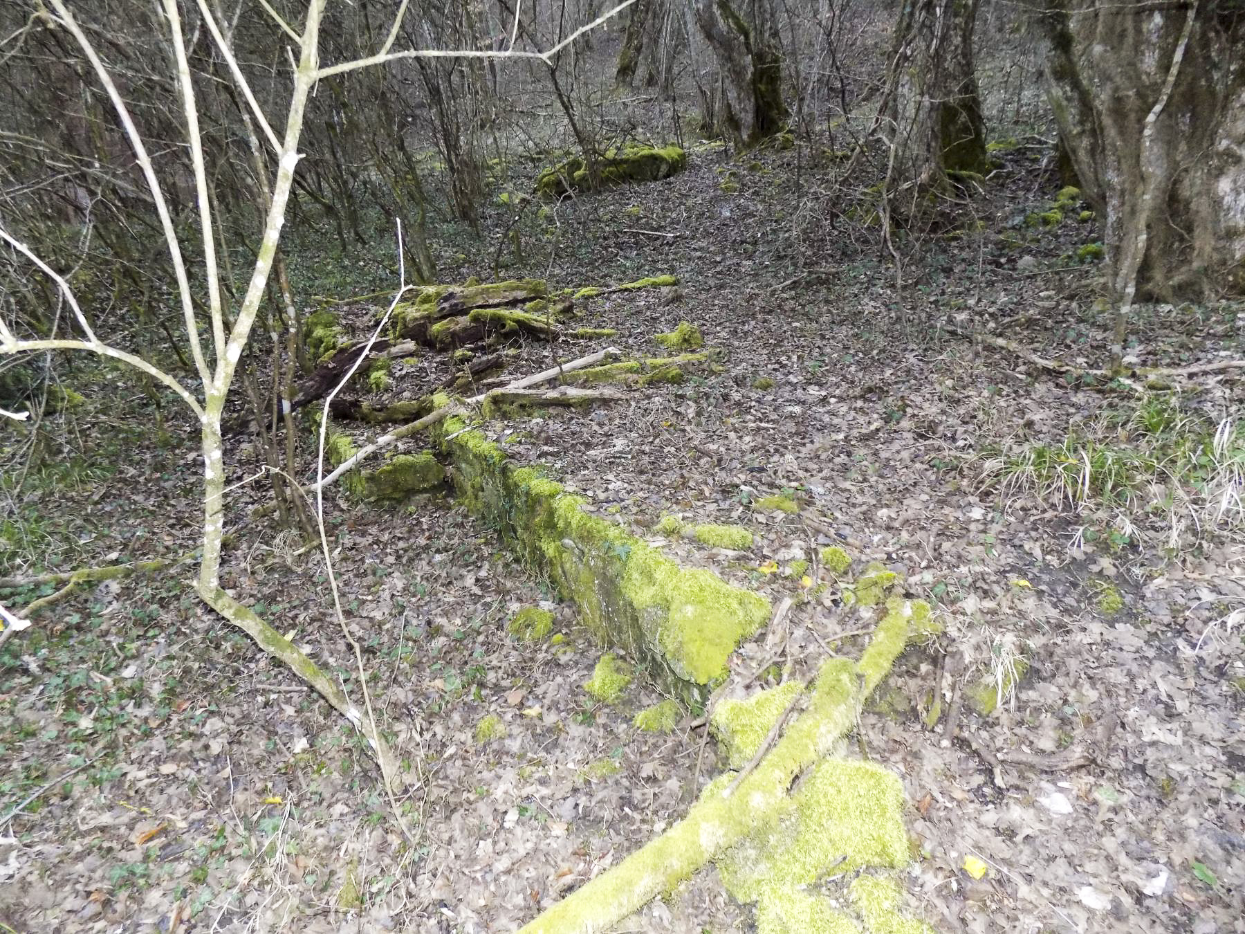 Ligne Maginot - LEMBACH (CASERNEMENT DU PO DE..) - (Casernement) - Fondation de bâtiment au dessus de l'entrée des hommes