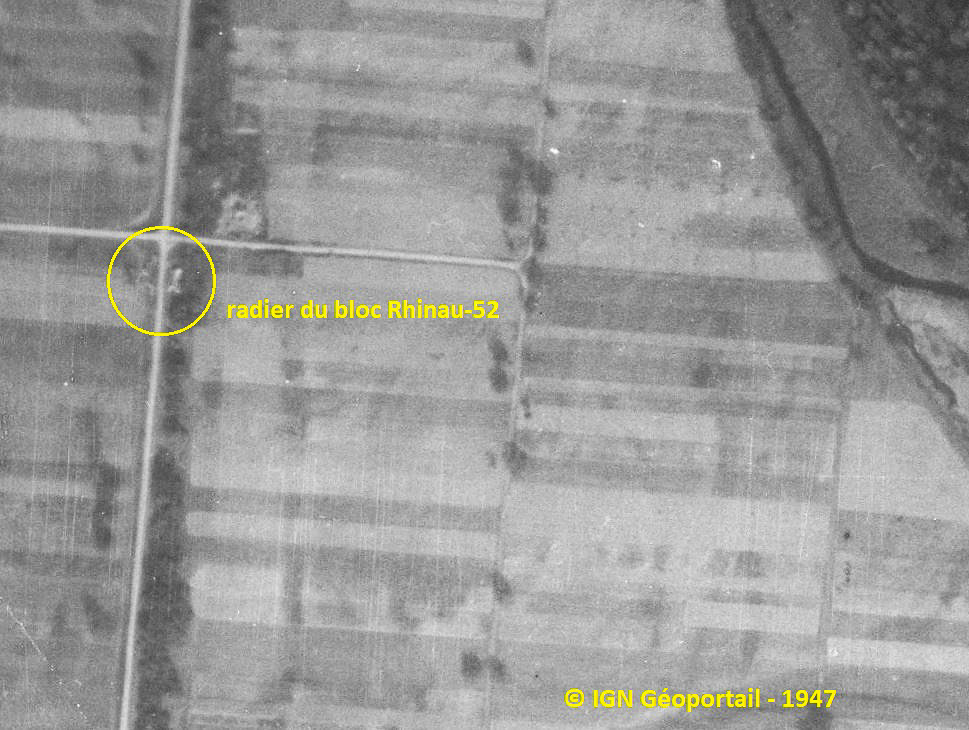 Ligne Maginot - NEUSCHOLLEN OUEST - (Blockhaus pour arme infanterie) - Traces du chantier en 1947