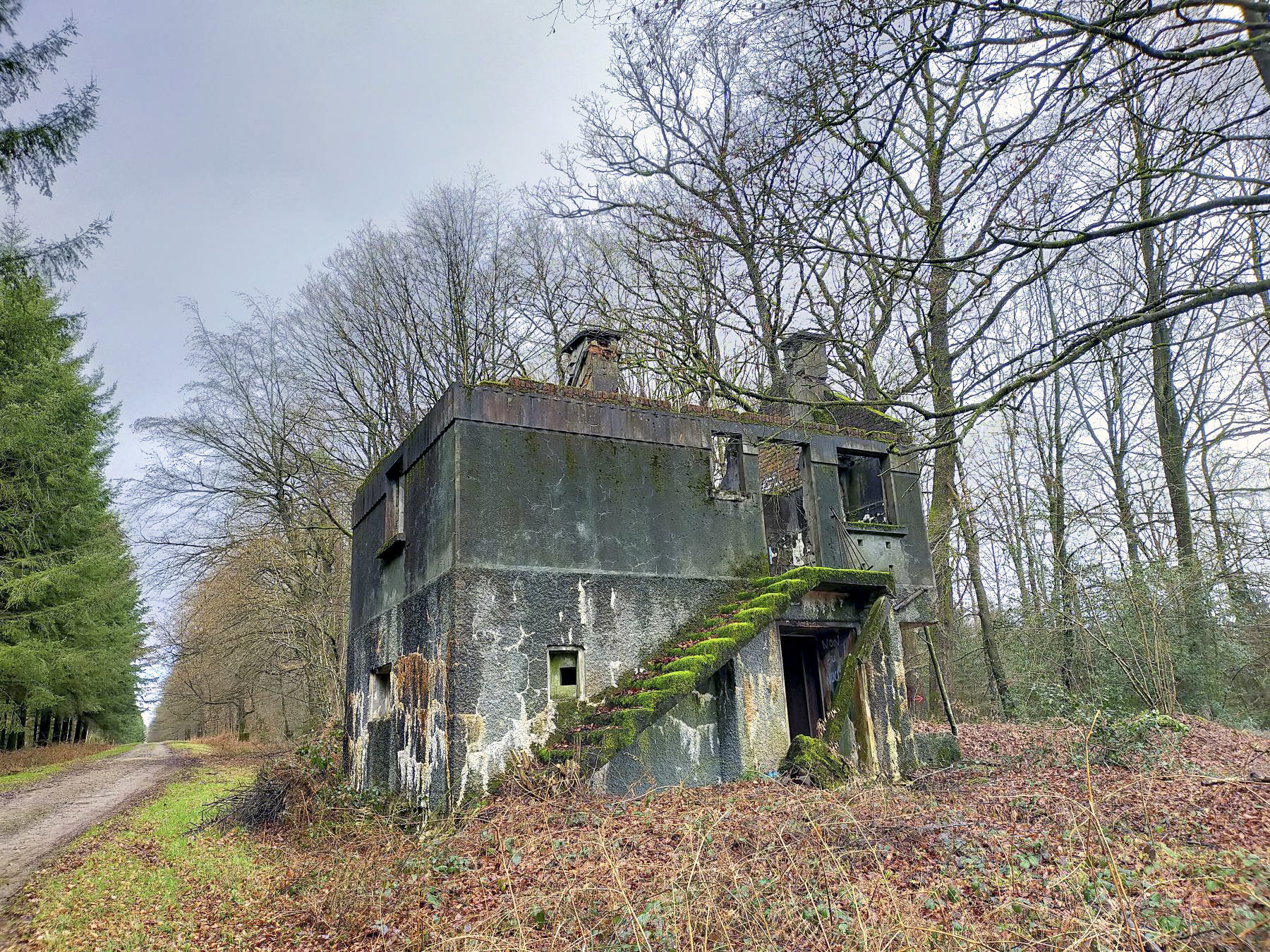 Ligne Maginot - MF14 - Q - BOUCHON DE LA GRENOUILLE - (Poste GRM - Maison Forte) - L'arrière de la maison forte.