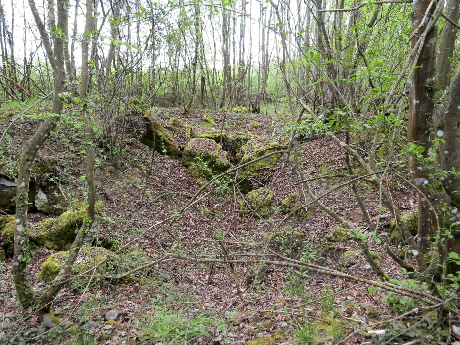 Ligne Maginot - PA DE BANTZENHEIM SUD 1 - (Cuve pour arme d'infanterie) - Vue générale par l'arrière