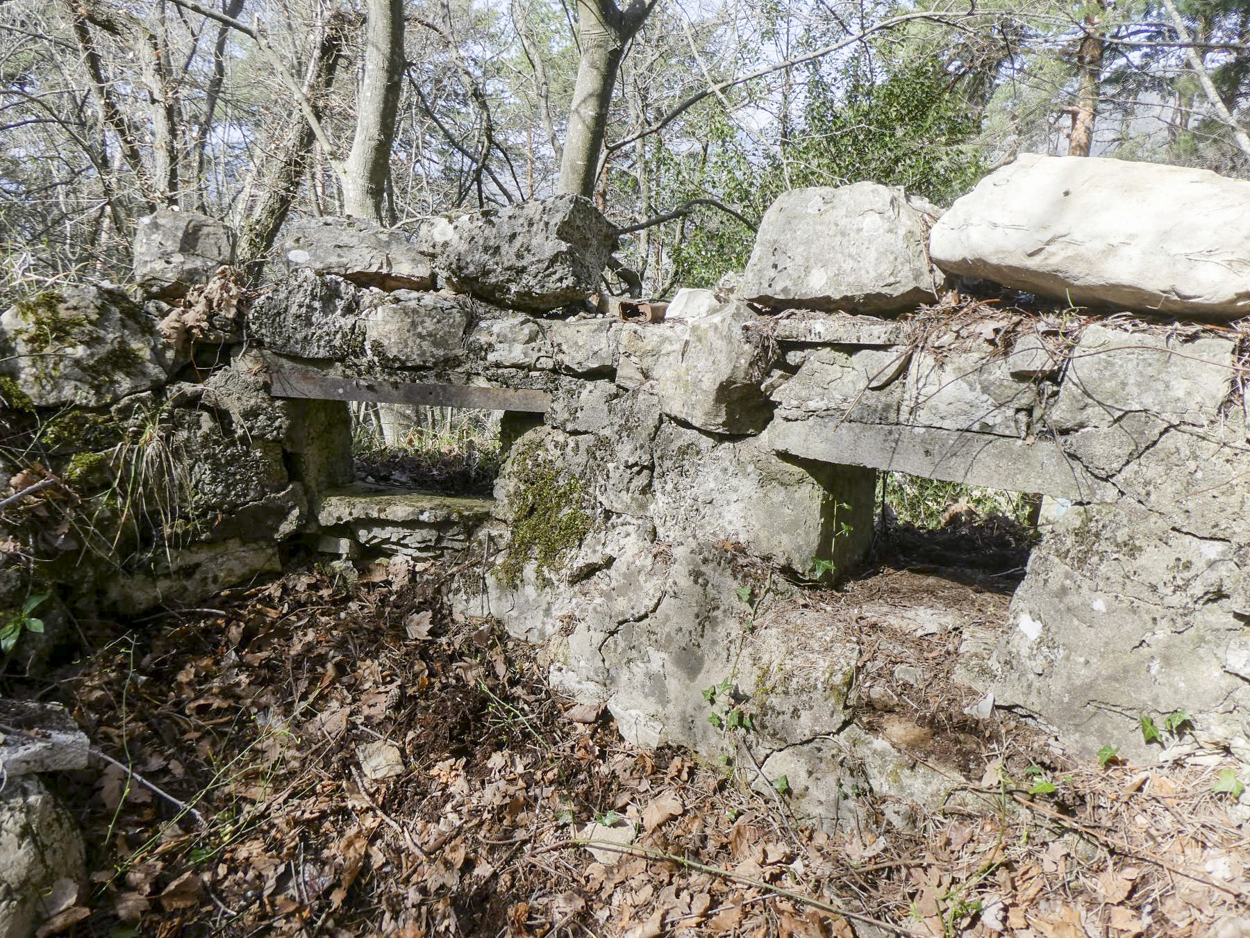 Ligne Maginot - FARGUET - (Blockhaus pour arme infanterie) - Créneaux orientés vers le dépôt de munitions