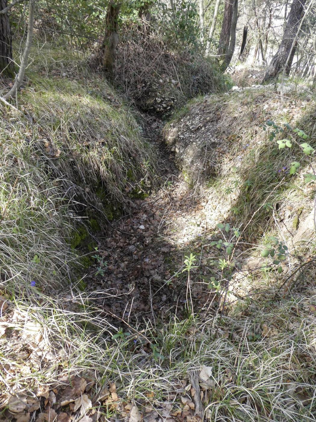 Ligne Maginot - FARGUET - (Blockhaus pour arme infanterie) - Tranchée d'accès 