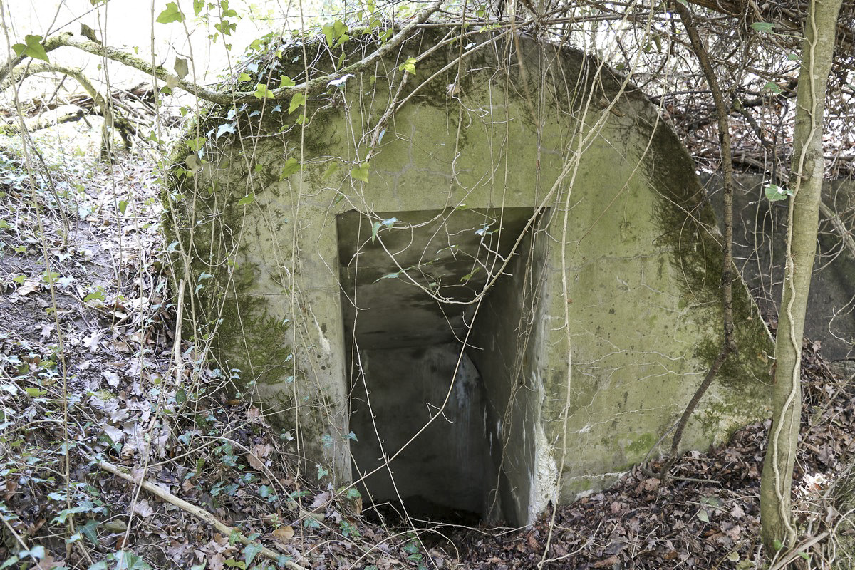 Ligne Maginot - OBERKOEPFLEIN 2 - (Abri) - L'abri allemand a été retourné. Les entrées face au Rhin sont donc renforcées. Entrée nord
