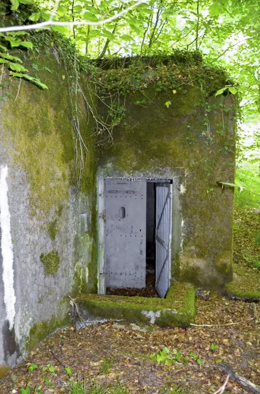 Ligne Maginot - 107 - CESARHOF SUD - (Casemate d'infanterie - Double) - Coté ouest avec porte d'entrée