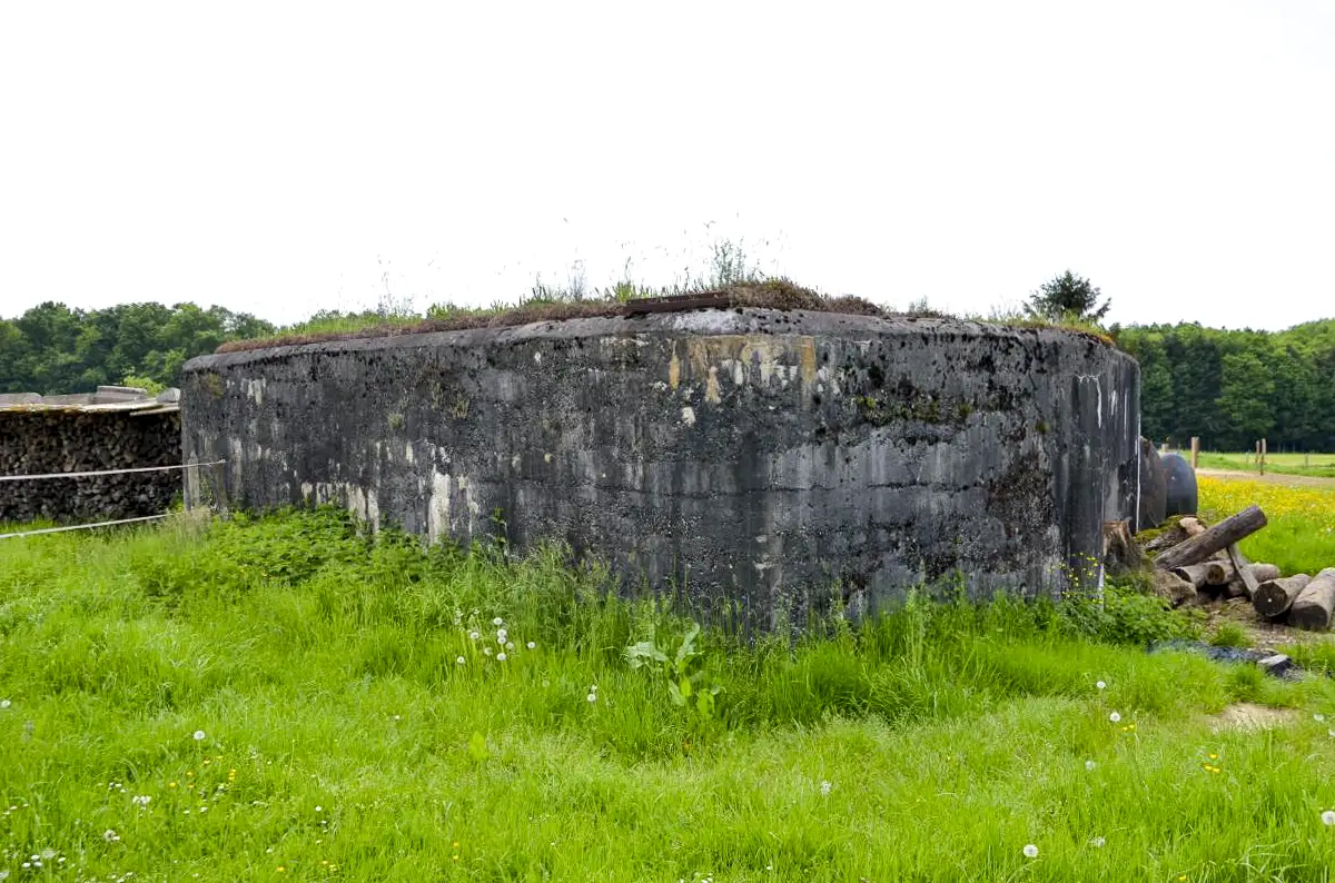 Ligne Maginot - BETTLACH NORD 3 - (Blockhaus pour arme infanterie) - Vue sur l'arrière.
Attention propriété privée demander l'accord du propriétaire.