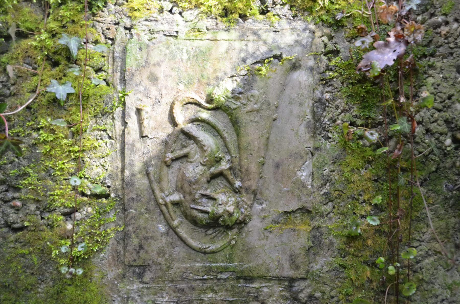 Ligne Maginot - RADBRUNNEN 1 - (Blockhaus pour arme infanterie) - Insigne du 2°BCP en face des marches