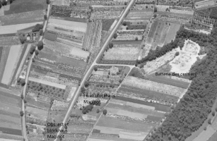 Ligne Maginot - CERISIERS - (Ouvrage d'artillerie) - Secteur de la Batterie des Cerisiers en 1950