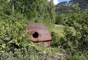 Ligne Maginot - AMODON (TD N° 598) - (Cuve pour arme d'infanterie) - Vue de face