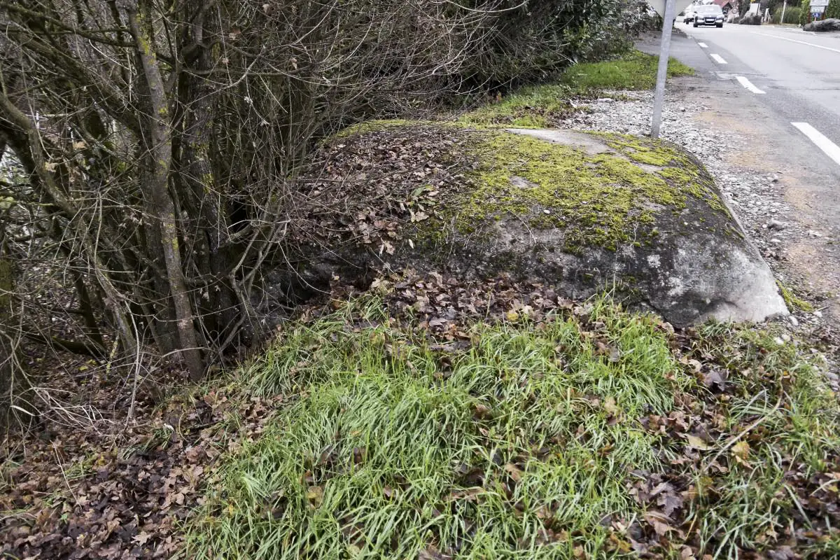 Ligne Maginot - B1609 - BLEILACH 3 - (Blockhaus pour arme infanterie) - Vue du dessus en direction de Bartenheim