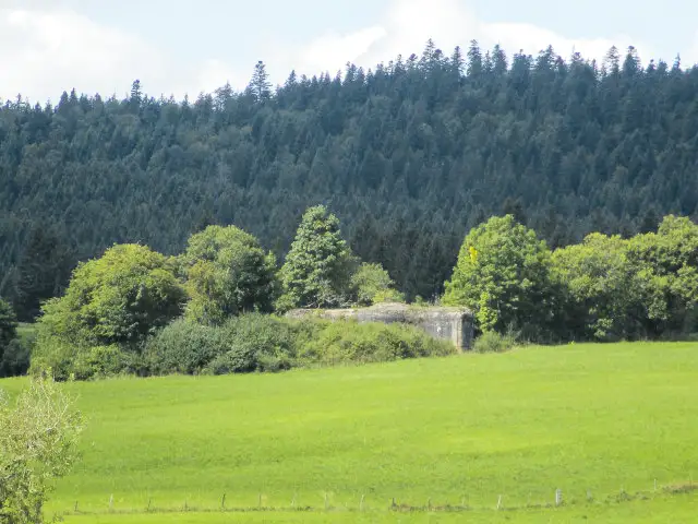 Ligne Maginot - B42 - REMORAY OUEST - (Casemate d'infanterie - Double) - Blockhaus situé dans son environnement.